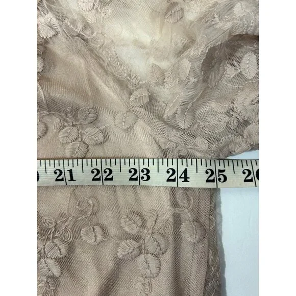 Cato XL Women's Pink Floral Lace Off-Shoulder Blouse - Picture 9 of 10